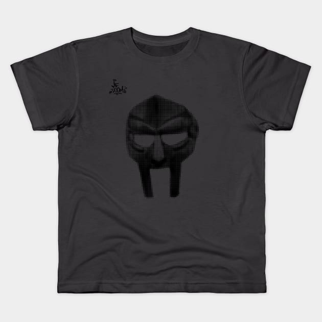 Mf doom mask and signature Kids T-Shirt by 3ric-